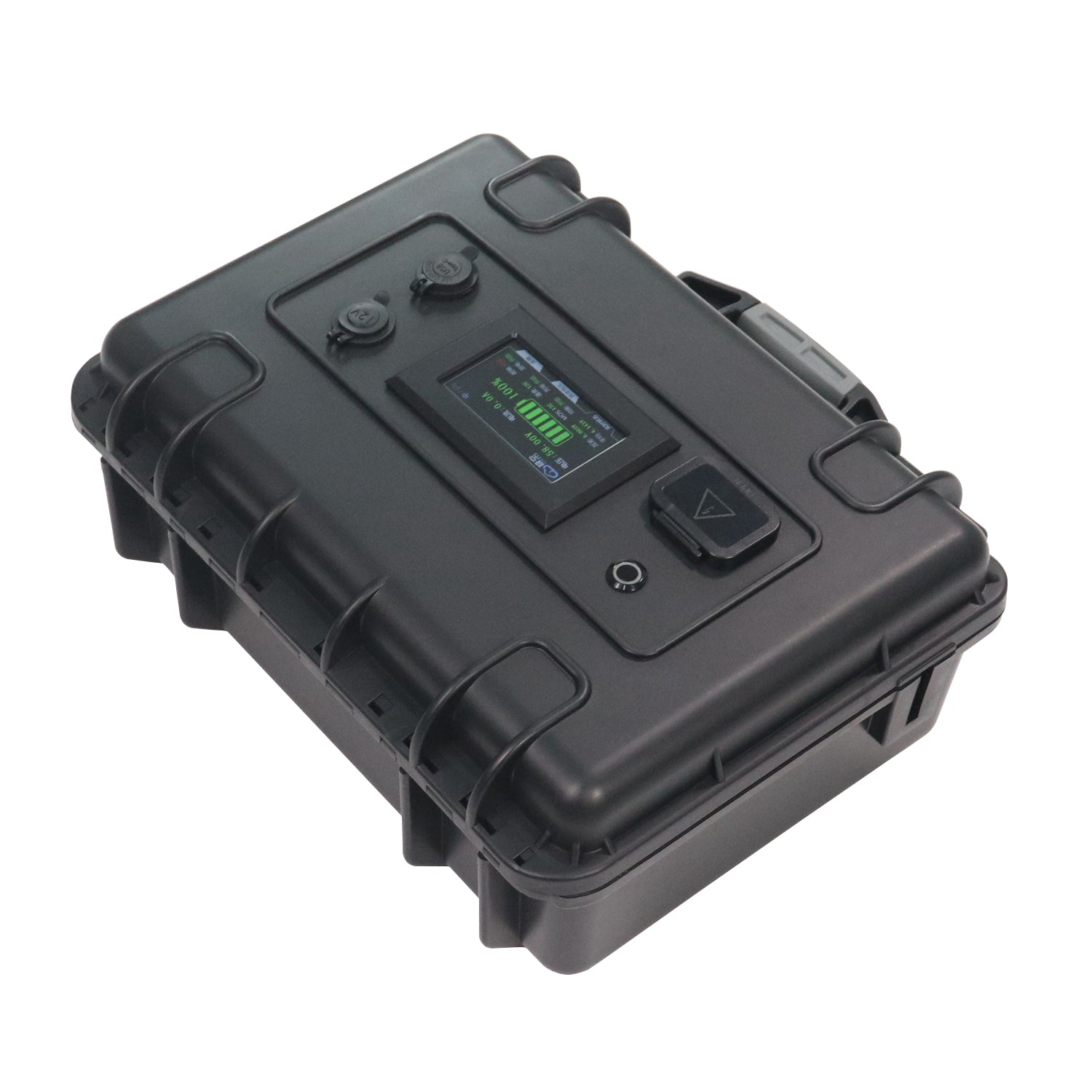 48v 60A Battery Box for EV boat - Marine for Electric outboard boat dinghy tender with LCD display, usb, 12v socket fast charging Baywatt BB4860