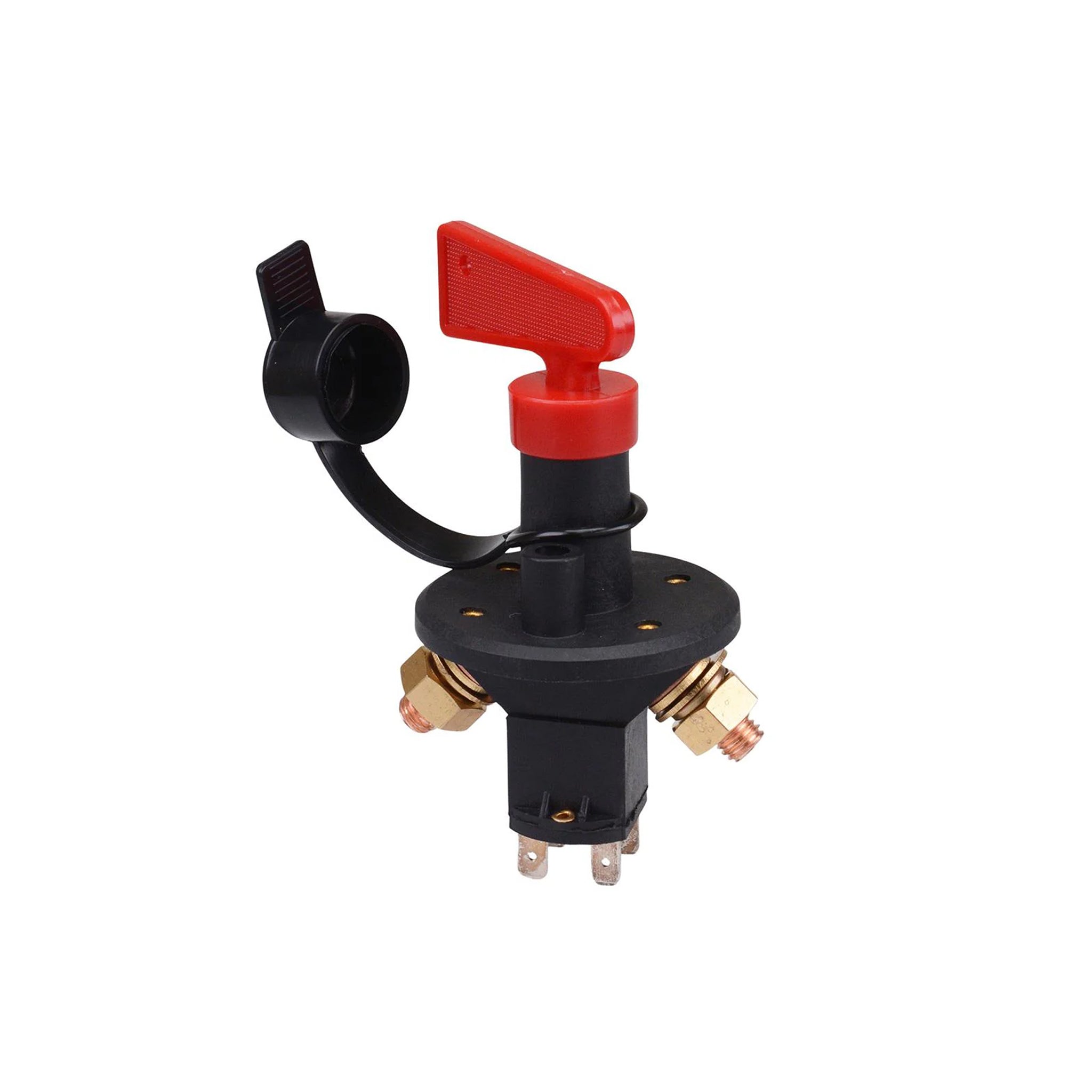 Baywatt Marine Battery Isolator Switch 12V 200A - Prevents Battery Drain (Élimine la décharge de la batterie) Coupe-batterie principal 12V 200A avec auxiliaires - Empêche la décharge de la batterie (Prevents Battery Drain).