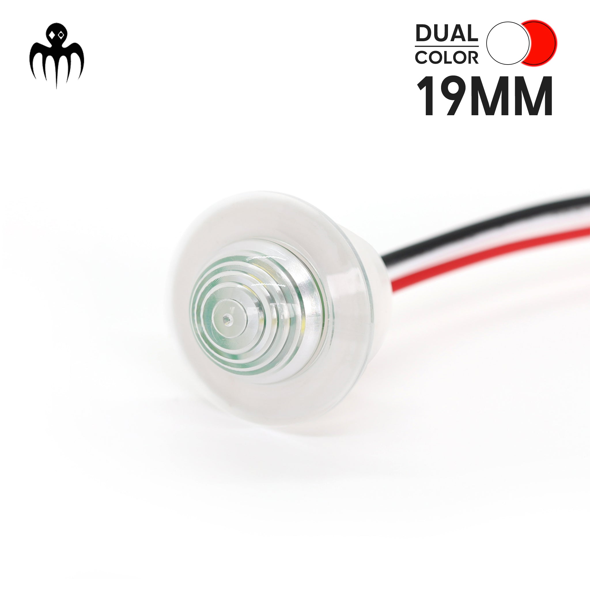 Bicolor LED Marine Light – Waterproof IP67 12V dual led White Red polycarbonate lens marine-grade stairs navigation cockpit light exclusivity europe baywatt design