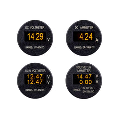 Best boat display for voltmeter and ammeter. oled screen wide angle and hight contrast by Baywatt.com the best marine display of the market that panel maker use everyday for new concept boat.