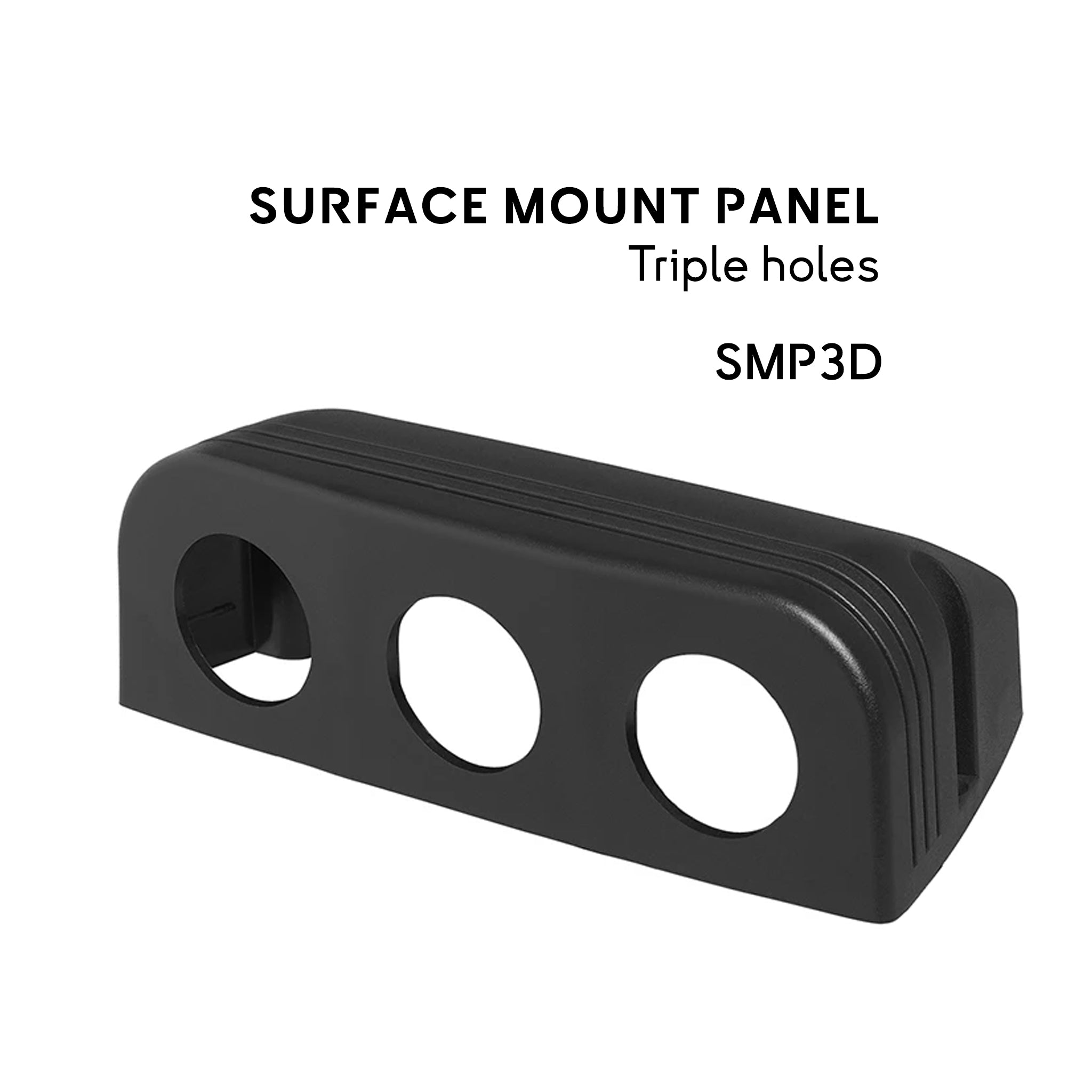 Support 3 emplacements pour voltmetre amperemetre et chargeur usb Baywatt