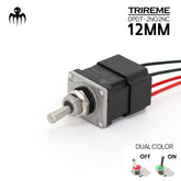 Toggle Switch 12mm 20A Inox316 dpdt 2no2nc waterproof ip67 marine-grade boat military application