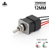 Toggle Switch 12mm 20A Inox316 dpdt 2no2nc waterproof ip67 marine-grade boat military application