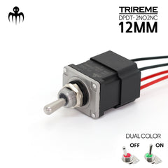 Toggle Switch 12mm 20A Inox316 dpdt 2no2nc waterproof ip67 marine-grade boat military application