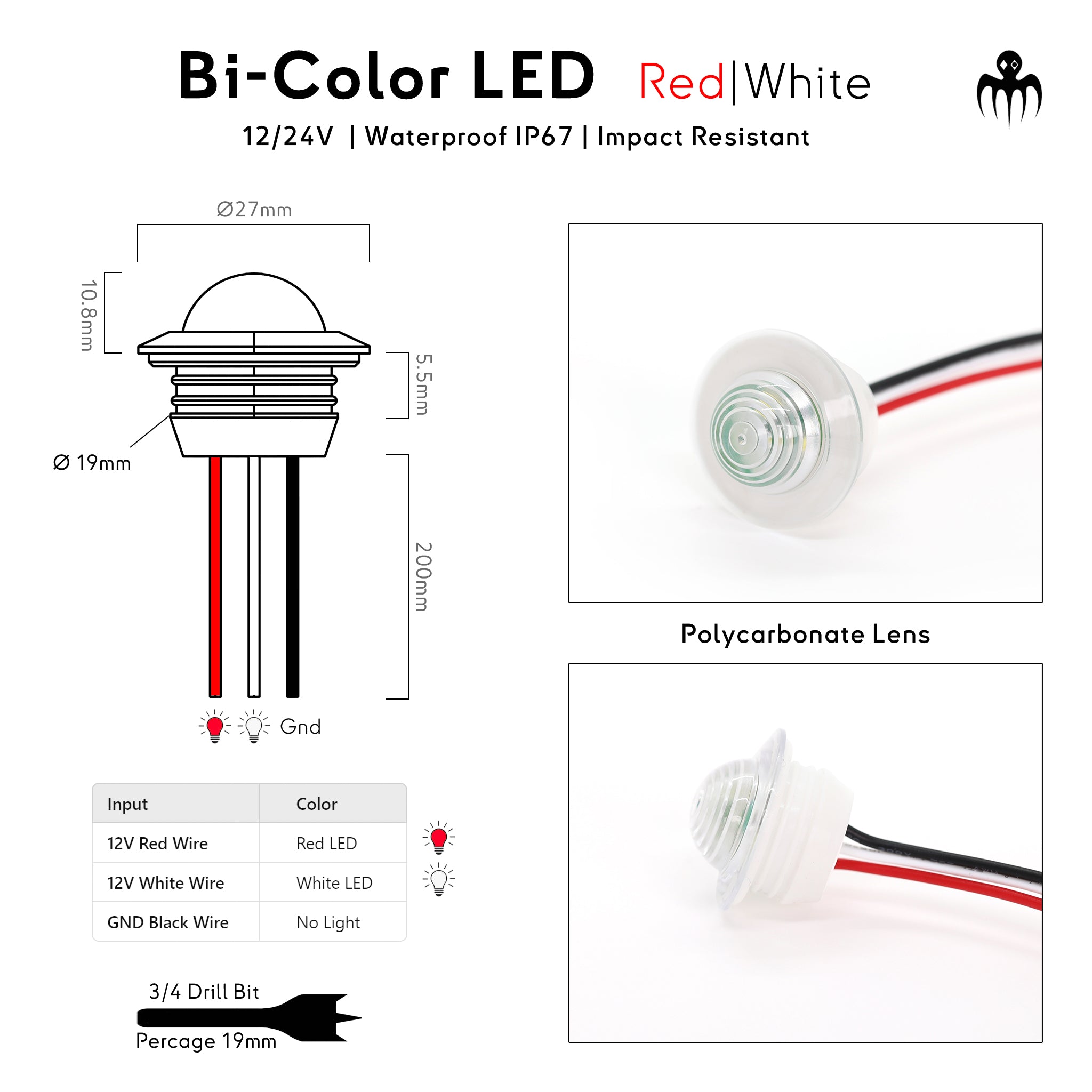 Perfect for cabin, cockpit, and deck lighting. The dual-color function allows instant switching between red and white, making it ideal for night navigation and courtesy lighting. baywatt.com