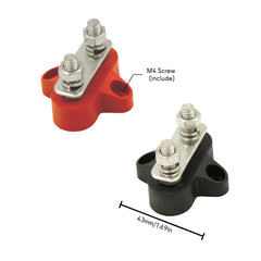 2 stud busbar for boat pack of 2 pcs male-female m4 screw Baywatt.com