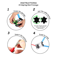 crimp tool for battery cable lugs, supports 6-50mm² terminal sizes. High-precision crimping tool with ergonomic handles, perfect for marine electrical systems Baywatt CT650 