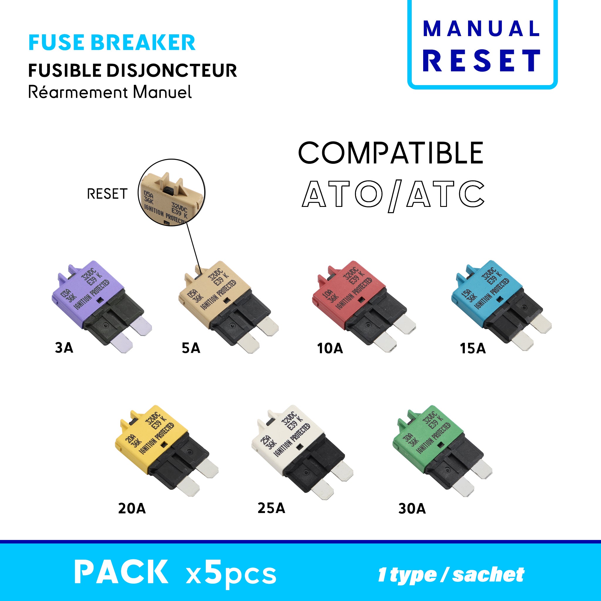 12V Fuse Breaker ATO/ATC