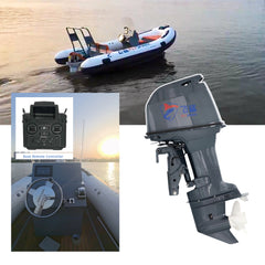 Moteur hors-bord électrique 90 ch avec commande à distance et direction numérique  | FlyShark Technology Baywatt.