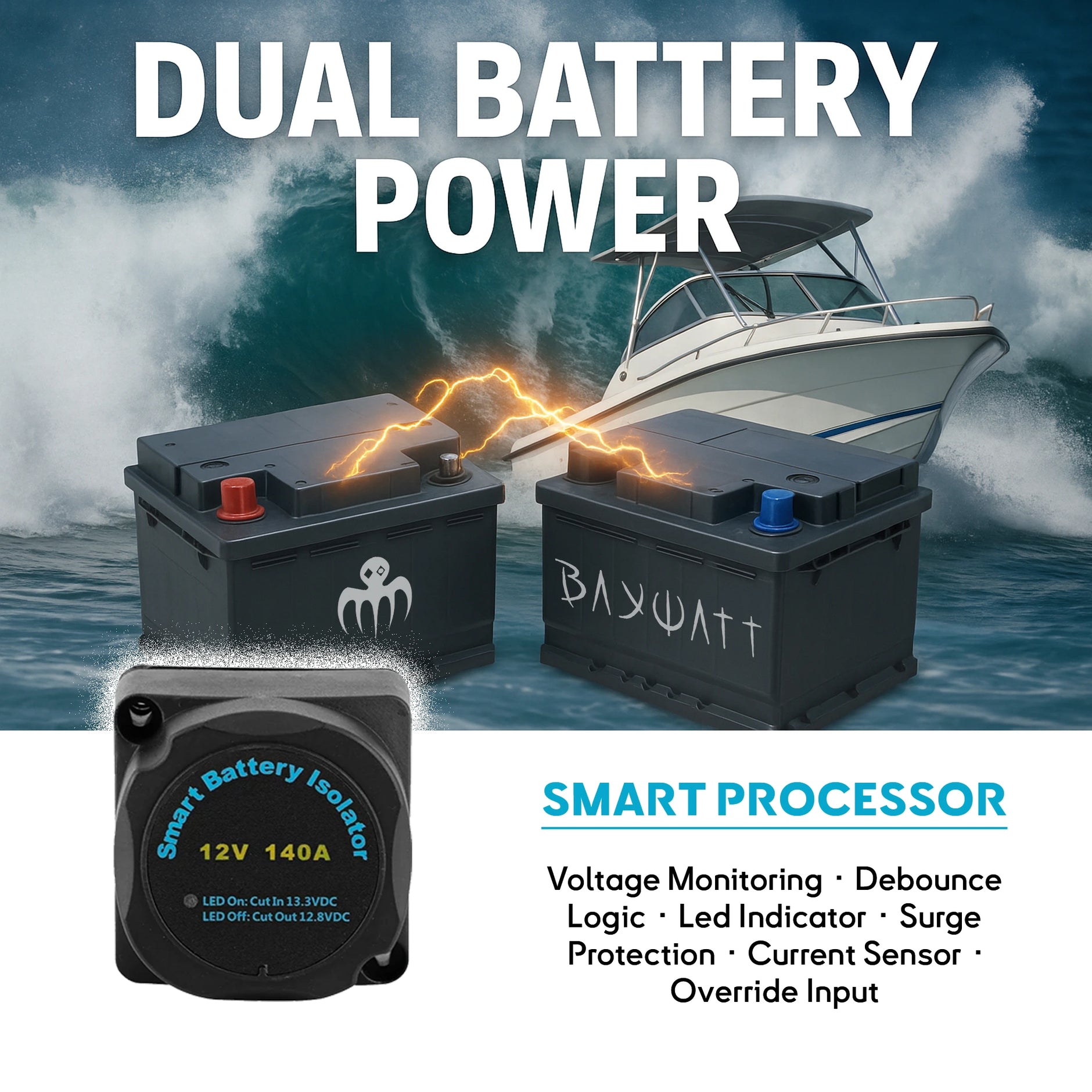 Votronic Power Control VPC Jupiter 100 Mit Smart-Shunt Und Masseband 25 Mm 5747