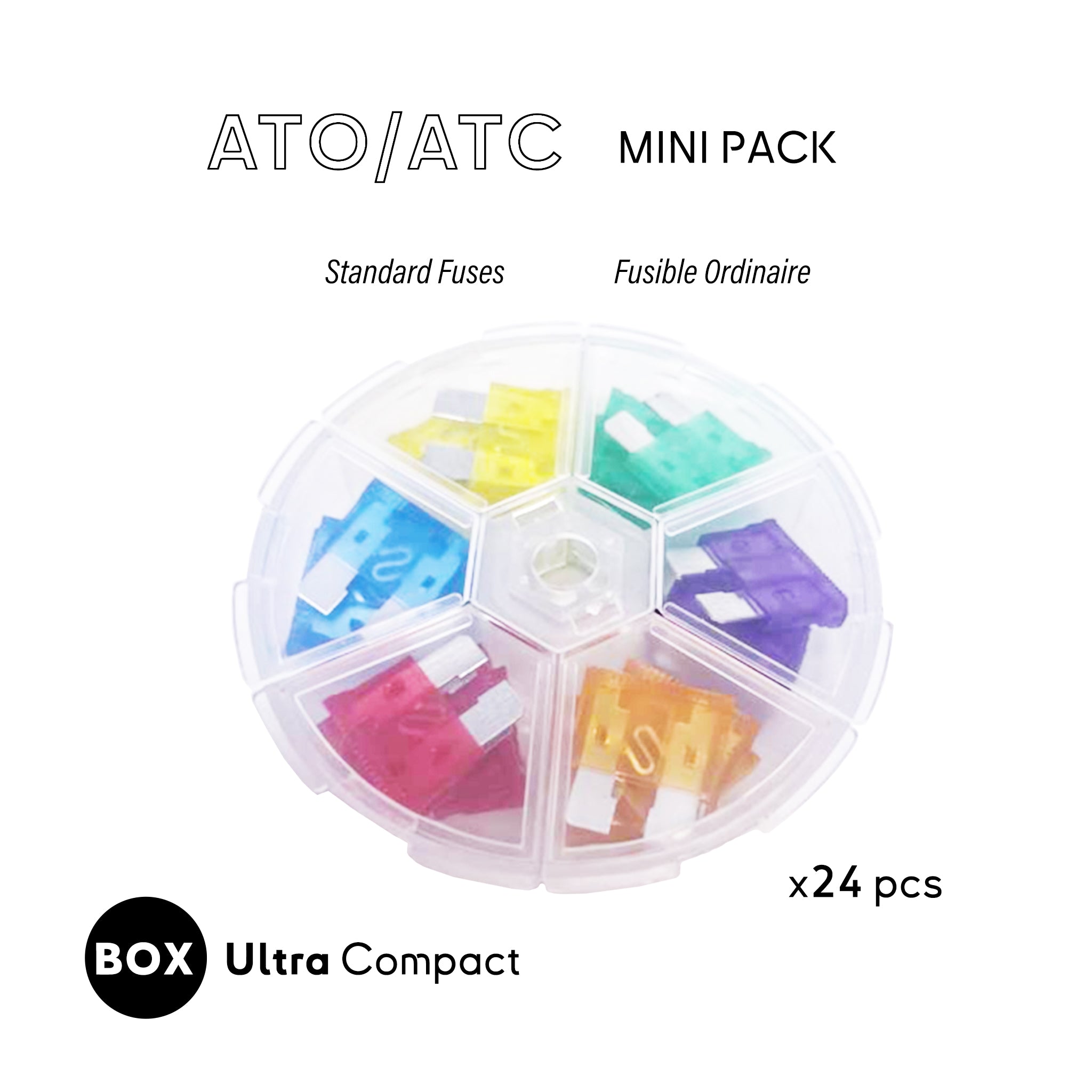 ATO/ATC pack to carry on boat. small box for storage Baywatt.com assortment of 24pcs mini pack easy to carry onboard