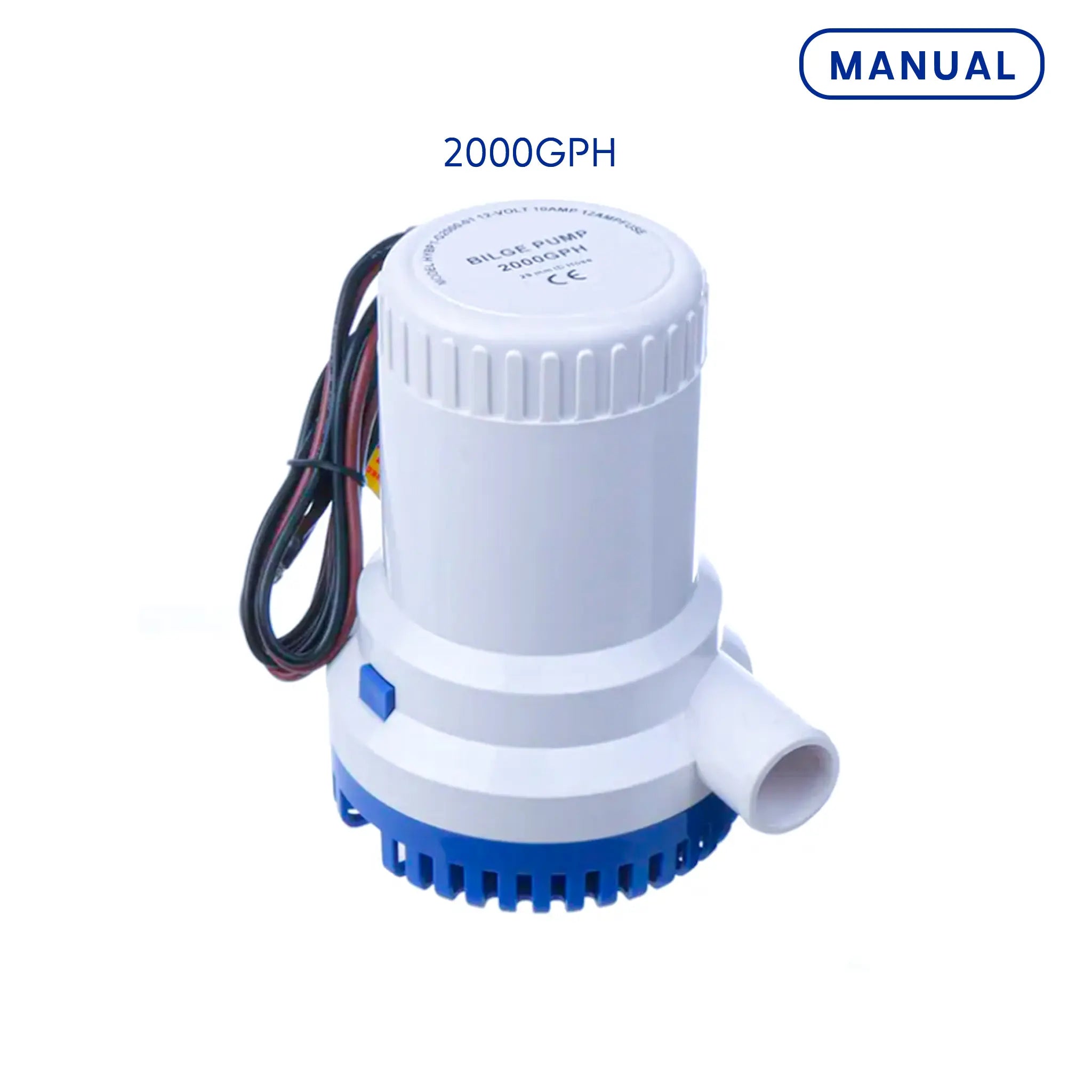 Pompe de cale bateau - alimentation 12V avec fonction marche forcee