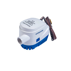 Pompe de cale automatique submersible 12V 1100 GPH avec sortie latérale et câble préinstallé