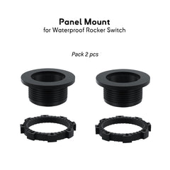 Lot de 2 supports encastrables étanches pour interrupteurs de cabine de bateau, conçus pour un montage propre et affleurant sur tableau de bord.