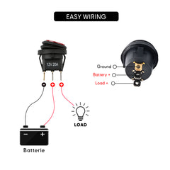 on/off waterproof switch with led indicator Baywatt.com