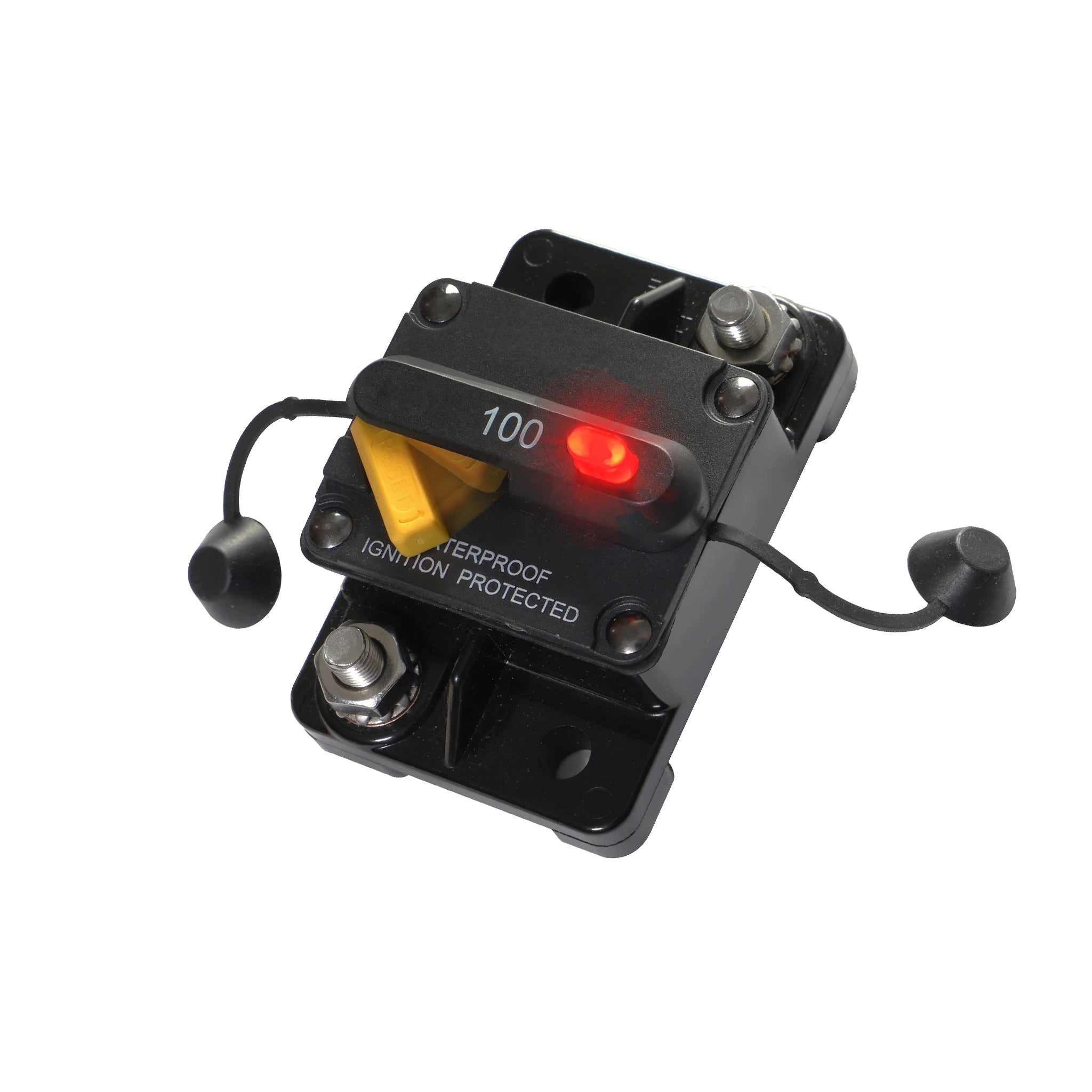 Thermal circuit-breaker with Led indicator - Reset button - Baywatt - Marine-grade IP66 with stainless steel studs