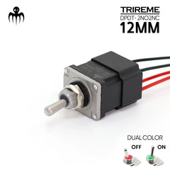 Toggle Switch 12mm 20A Inox316 dpdt 2no2nc waterproof ip67 marine-grade boat military application
