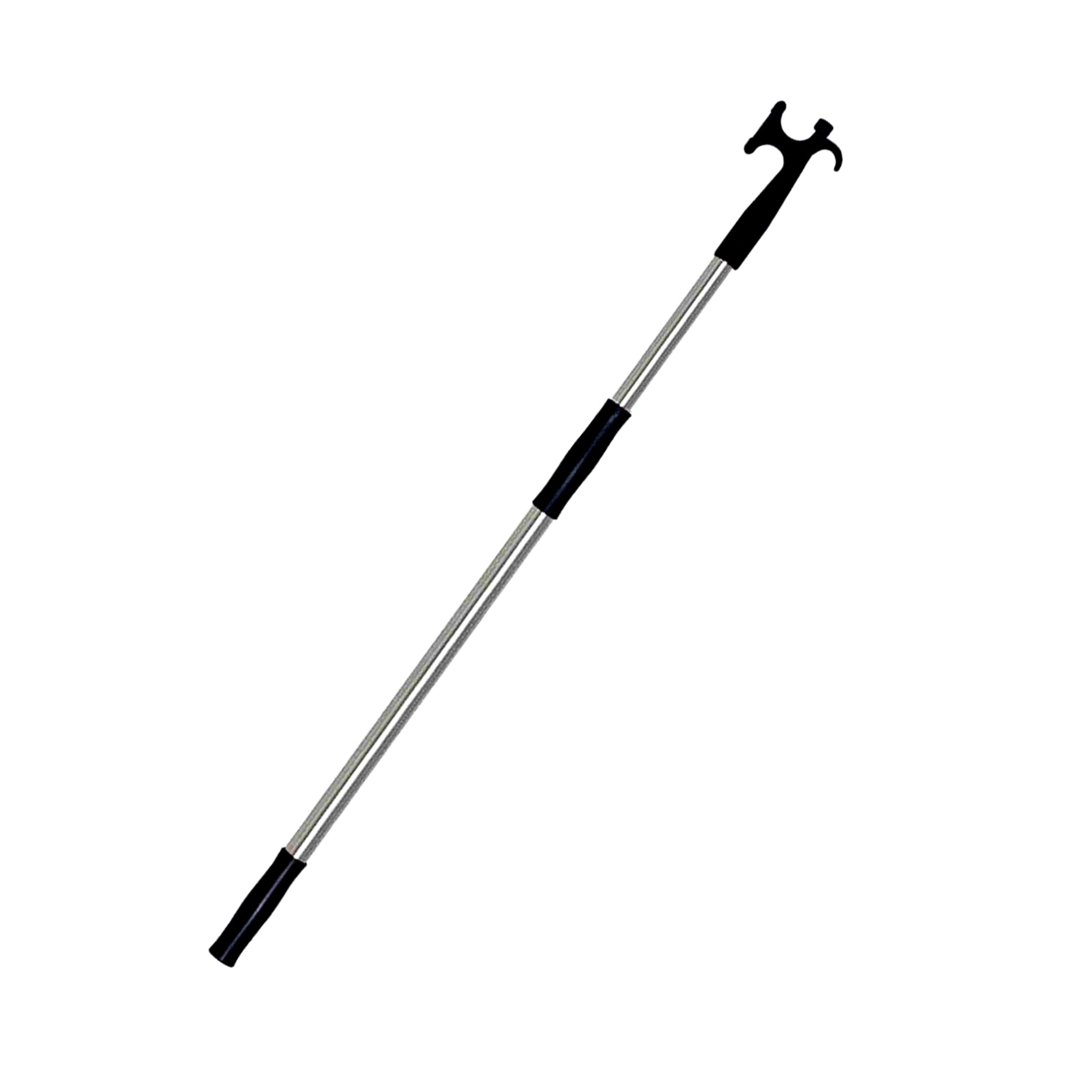 Telescopic aluminum gaff full view - essential tool for marine operations, ideal for object retrieval, buoy mooring, and collision prevention. Baywatt Amarrex 